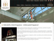 Tablet Screenshot of hotelkragujevac.com